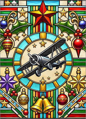 Aviation Christmas Card Festive