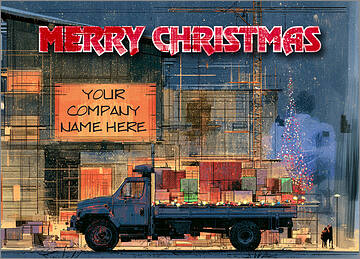 Construction Gifts Christmas Card