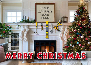 Contractor Tools Christmas Card