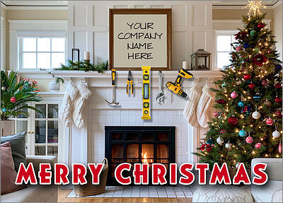 Contractor Tools Christmas Card