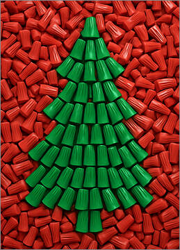 Electrical Christmas Card Nuts