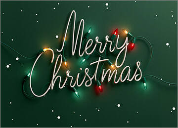 Electrical Merry Christmas Card