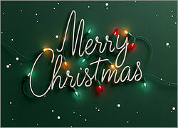Electrical Merry Christmas Card