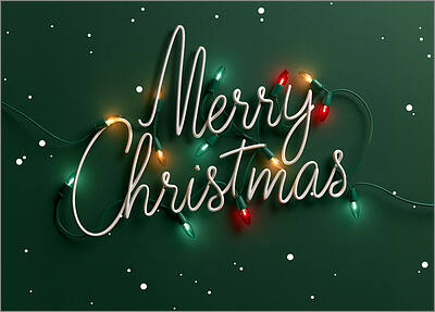 Electrical Merry Christmas Card
