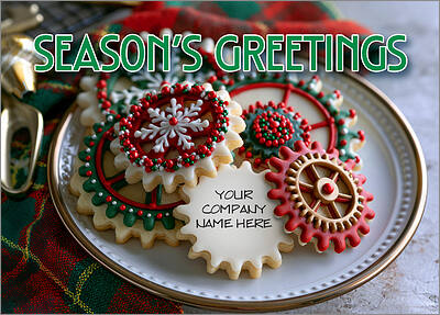 Engineering Cookies Holiday Card (Glossy White) 