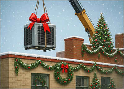 HVAC Christmas Card Hoist