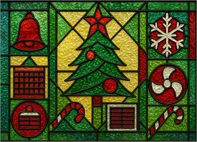 HVAC Christmas Card Tree