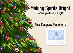 HVAC Christmas Tree Holiday Card