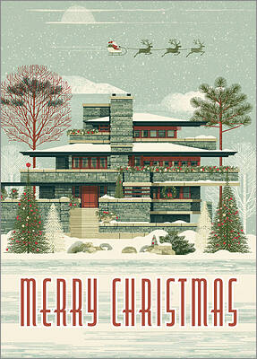 Mid-Century Modern Architecture Card