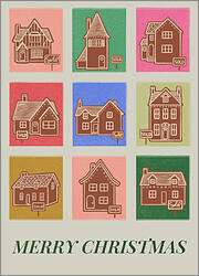 Real Estate Gingerbread Houses Card