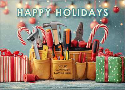 Tool Belt Gifts Holiday Card
